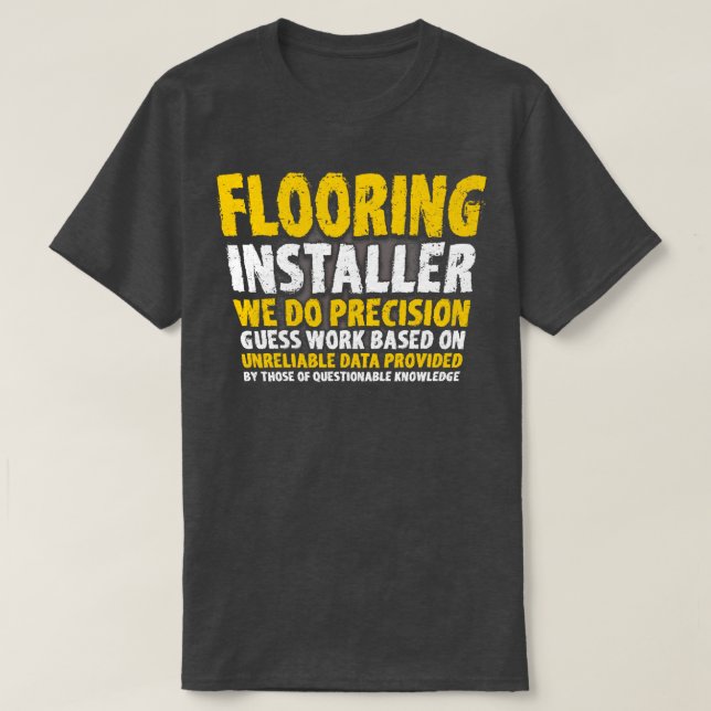 Camiseta Presente do Instalador do Pavimento do Construtor  (Frente do Design)