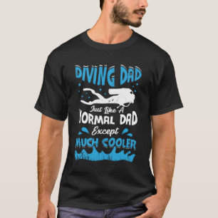 Camiseta Presente do instrutor do Pai de mergulho Scuba