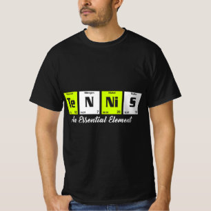 Camiseta Presente do jogador de diversão de mesa periódica
