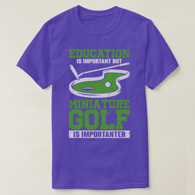 Camiseta Presente do jogador de golfe maluco, Miniatura Eng (Frente do Design)