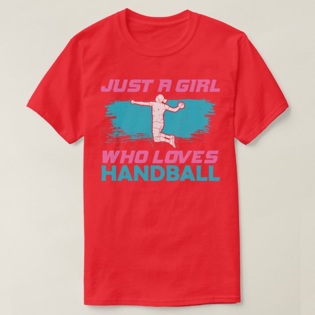 Camiseta Presente do jogador de handebol europeu (Frente do Design)