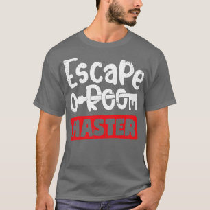 Camiseta Presente do Jogador de Jogo Mestre da Sala de Fuga