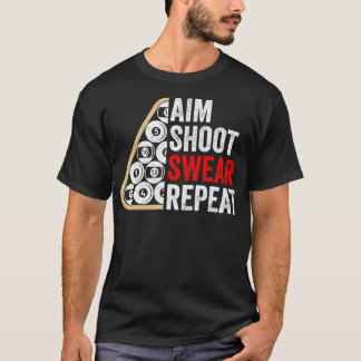 Camiseta Presente do Jogador de Piscina Billiards