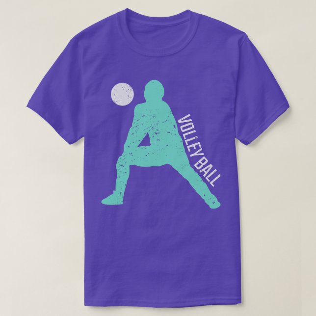 Camiseta Presente do jogador de voleibol (Frente do Design)