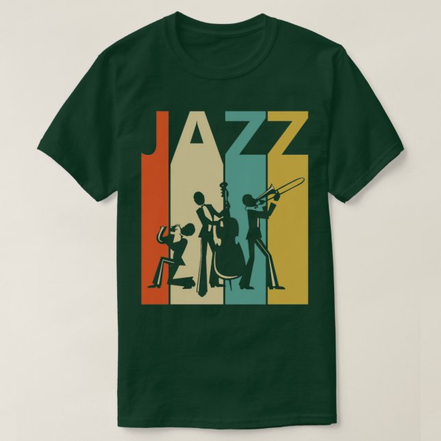 Camiseta Presente do jogador Vintage Jazz (Frente do Design)