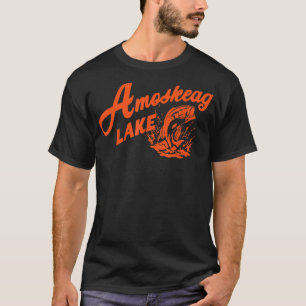 Camiseta Presente Do Lago Amoskeag Para A Pesca Da Superfíc