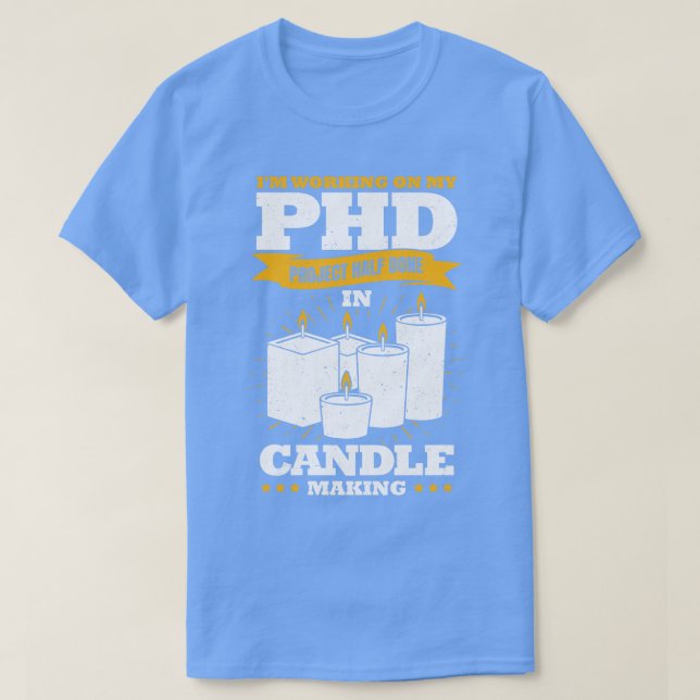 Camiseta Presente do Lover do Fazer de Vela de Cera Feita à (Frente do Design)