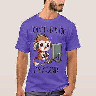 Camiseta Presente do macaco de jogos online vintage