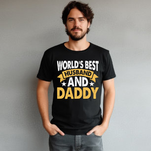 Camiseta Presente do marido e pai do mundo para o dia dos p