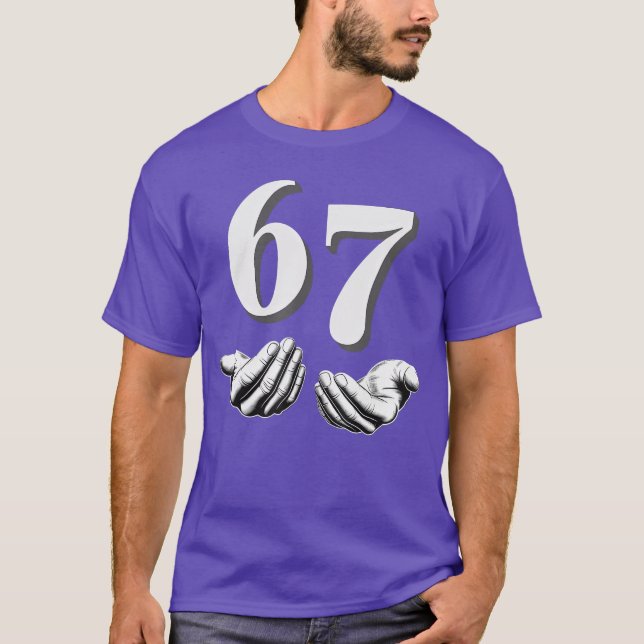 Camiseta Presente do meme Si Seven 6 7 (Frente)