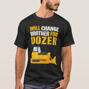 Camiseta presente do menino do aniversário da escavadora d
