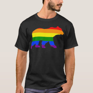 Camiseta Presente do mês histórico LGBT do Bear Orgulho gay