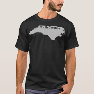 Camiseta Presente do Orgulho Doméstico do Mapa da Carolina 