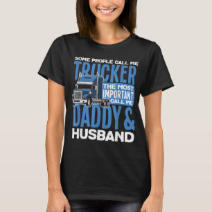 Camiseta Presente do Pai de condução de caminhões pelo Pai 