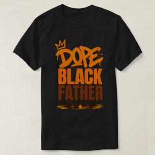 Camiseta Presente do Pai Preto Incrível Arte de Rua Urbana 