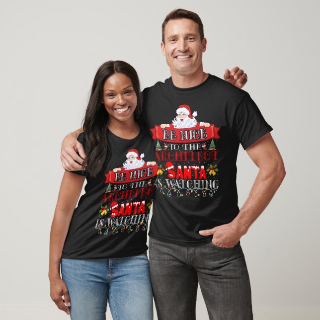 Camiseta Presente do Papai Noel Arquiteto Natal  (Unissex)