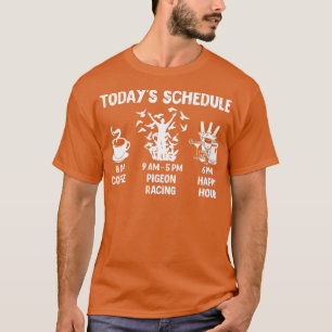 Camiseta Presente do Pigeon Racing agendado hoje