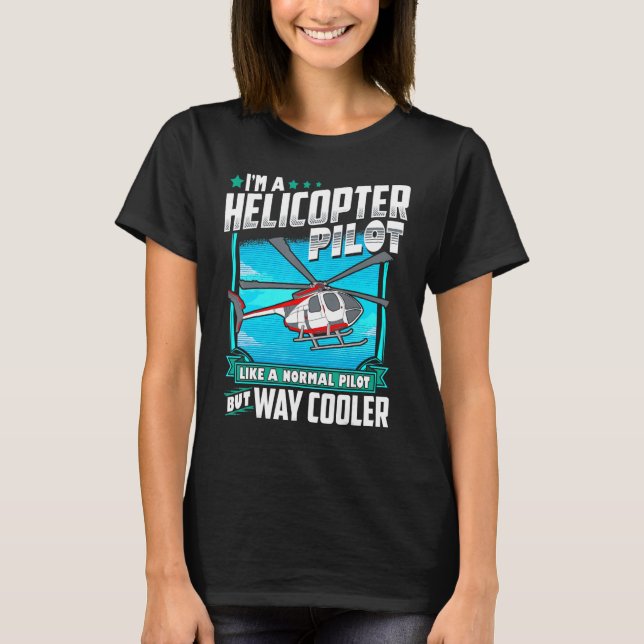 Camiseta Presente do Piloto Helicóptero Engraçado (Frente)