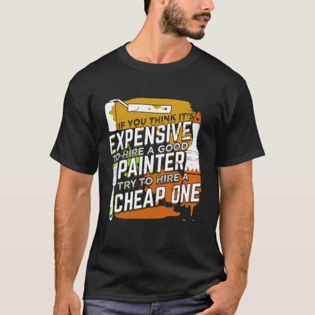 Camiseta Presente do pintor comercial (Frente)