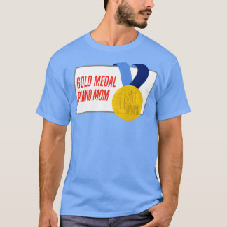 Camiseta Presente do Prêmio Dourado da Medalha Piano Mãe