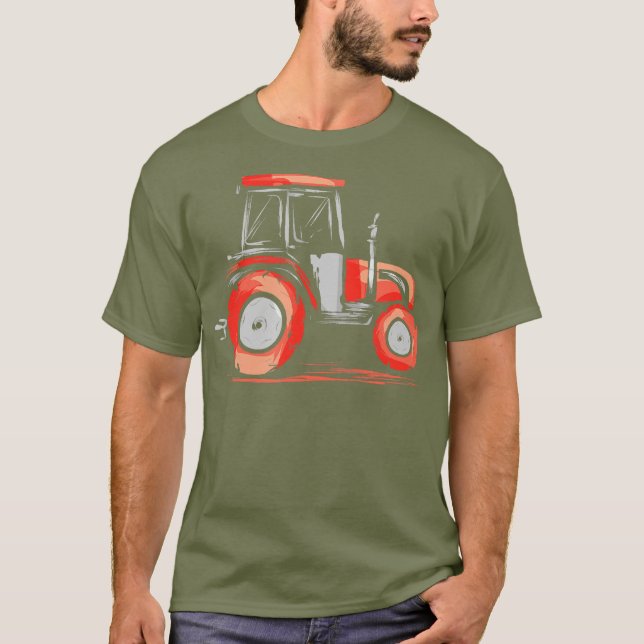 Camiseta Presente do produtor de tratores para a Fazenda ag (Frente)