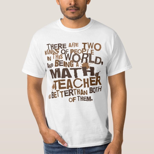 Camiseta Presente do professor de matemática (Frente)