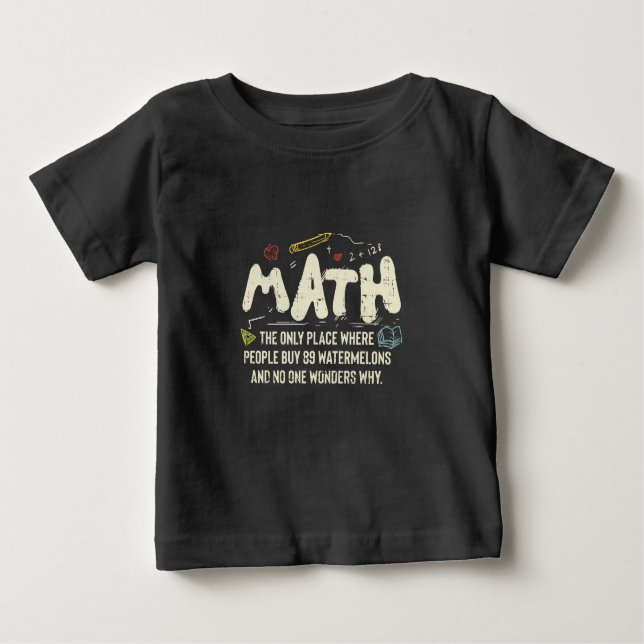 Camiseta Presente do professor de matemática de matemática (Frente)