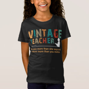 Camiseta Presente do professor   Professora Vintage
