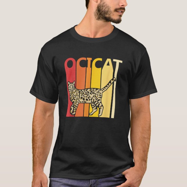 Camiseta Presente do Proprietário da Raça de Ocicat Retro (Frente)