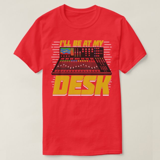 Camiseta Presente do técnico de áudio do Engenheiro de som (Frente do Design)