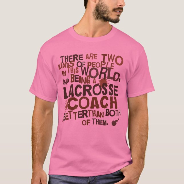 Camiseta Presente do treinador do Lacrosse (Frente)