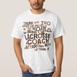 Camiseta Presente do treinador do Lacrosse