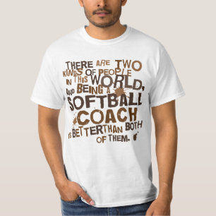 Camiseta Presente do treinador do softball