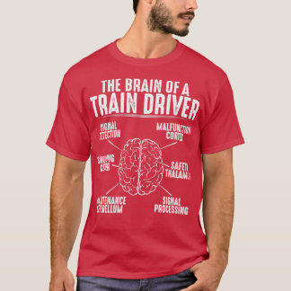 Camiseta Presente do trem Maquinista de locomotiva do Engen