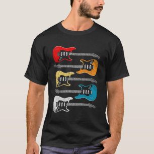 Camiseta Presente do Vintage Guitar para Guitaristas