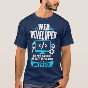 Camiseta Presente do Web Developer Designer Front-End