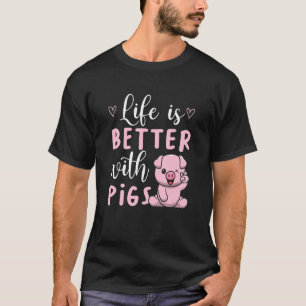 Camiseta Presente dos Porcos Porcos Veganos Bem-Estar Anima
