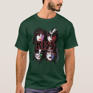 Camiseta Presente efeito pincel rostos de todos os membros