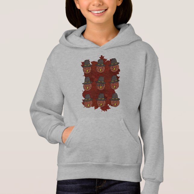 Camiseta Presente Emoji de Rosto de Peru de Ação de Graças (Frente)