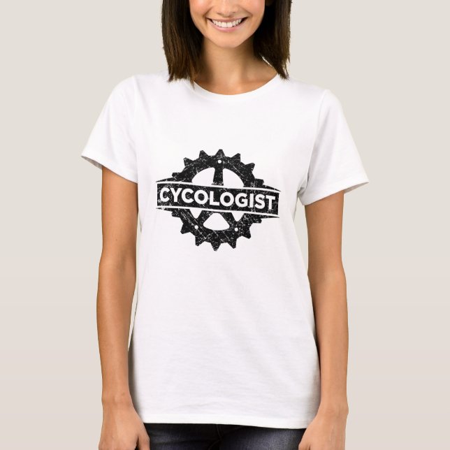 Camiseta Presente engraçada de ciclismo do cicologista (Frente)
