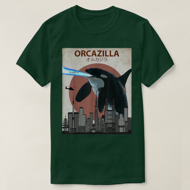 Camiseta Presente Engraçado da    Baleia Assassina Orca  (Frente do Design)