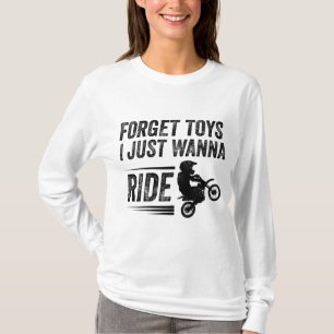Camiseta Presente Engraçado Da Bicicleta De Dirt Para Crian