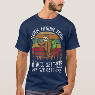 Camiseta Presente engraçado da equipe de caminhada da pregu