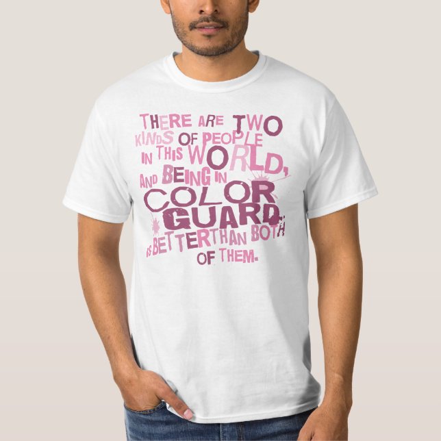 Camiseta Presente (engraçado) da guarda de cor (Frente)