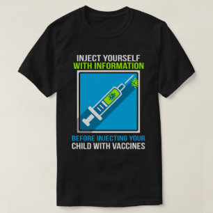 Camiseta Presente engraçado da novidade para Anti-vacinas