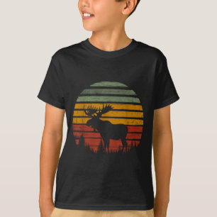 Camiseta Presente engraçado de alce retrô vintage anos 80 p
