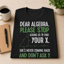 Presente engraçado de álgebra para professor de ma