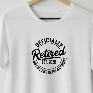Camiseta Presente engraçado de aposentadoria de homens e mu