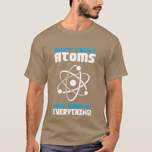 Camiseta Presente engraçado de átomos de ciência (Frente)