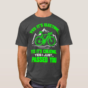 Camiseta Presente Engraçado de bicicleta E para ciclista el